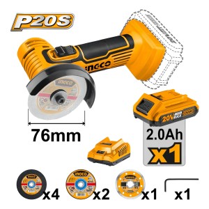 Amoladora Mini Multifuncion 3 Ingco Cagli76017 - Smf Color Naranja Frecuencia 50 60