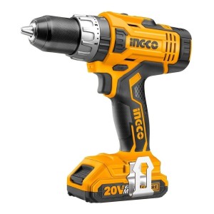 Taladro Percutor Atornillador Inalámbrico De 10mm Ingco Cidli2002 + Accesorio 50hz/60hz