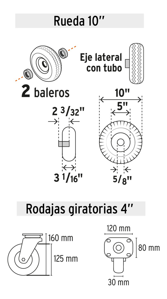 Diablo De Carga Convertible 3 En 1, 270kg 26079 - Imagen 4