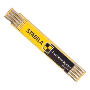 Metro Stabila Alemán 2 Metros Articulado De Madera Eli