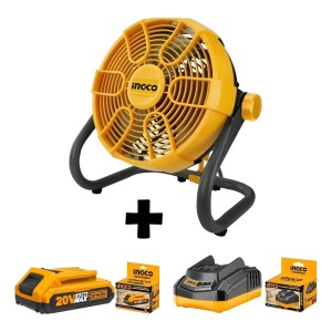 Ventilador A Bateria 20v Ingco Cfali2002 + Bat. + Cargador