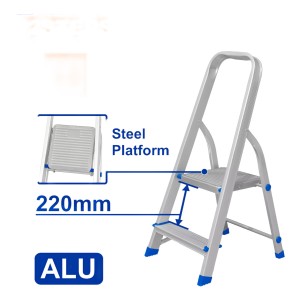 Escalera Familiar Aluminio 2 Esc 120kg Wadfow Wld3h02 L N F