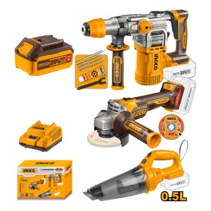 Kit Set Bateria Ingco Rotomartillo+ Cargador Y Bateria Febo