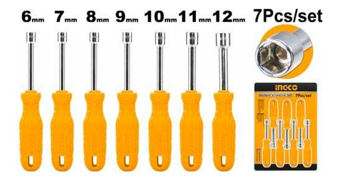 Set 7 Destornillador Dados Ingco Hknsd0701 - Imagen 2