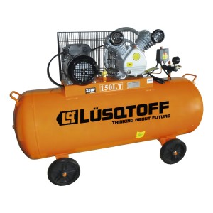 Compresor De Aire Lüsqtoff 3hp 150lts 115psi Color Naranja Fase Eléctrica Monofásica Frecuencia 50hz 50 Hz