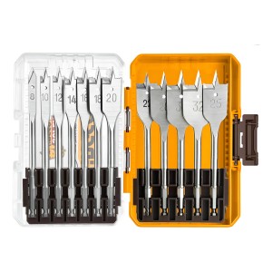Set De 12 Brocas Planas Para Madera Ingco (8-32) Akdl1206