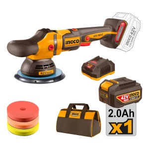 Lustra Pulidora Brush 42v 150mm C/acc Bolso Ingco Apli42151