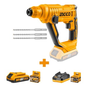 Rotomartillo A Bateria 20v Ingco Crhli1601 Bat. + Carg.