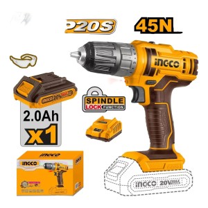 Taladro Atornillador Inalámbrico 10mm Ingco Cdli200518