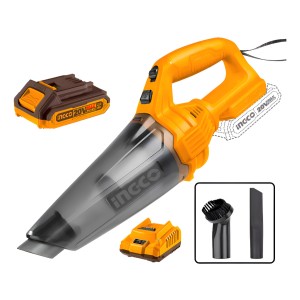 Aspiradora Auto Ingco 20v P20s C Bateria Cargador Cvli20126 Naranja Claro