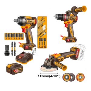 Super Kit Herramientas 42v Rudo Ingco P20s - L N F