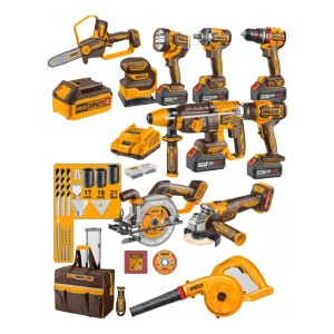 Kit Herramientas Surtidas Ingco + Bolso Y Accesorios - L N F