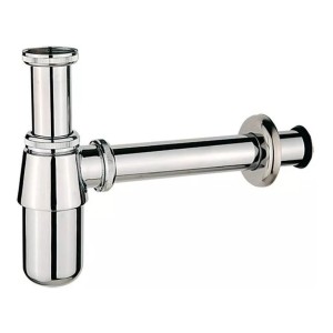 Sifón Desagüe Tipo Botella Cromado En Acero Inoxidable 1 1/4
