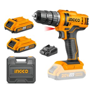 Atornillador 20v Cdli20028 P20s 2 Bat Y Cargador Ingco Super Naranja
