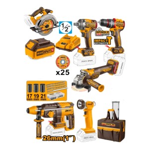 Kit Herramientas Ingco A Bateria Fuerza -p20s L N F