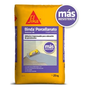 Adhesivo Impermeable Sika Binda Porcellanato 25 Kg
