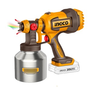 Pistola De Pintar 20v 800ml/min Tanque Inox Ingco Csgli20041