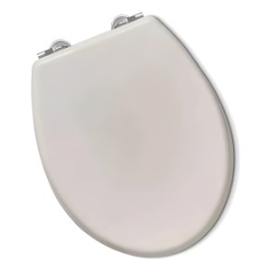 Tapa Inodoro Water Madera Laqueada Beige Asiento Baño L N F