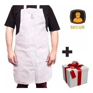 Delantal Para Soldador Soldar Descarne Cuero Secur