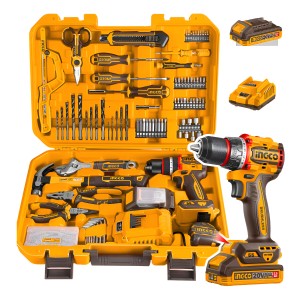 Kit Atornillador Percutor+ 165 Herramientas Hkthp11651 - Smf Color Naranja Claro Frecuencia 50/60