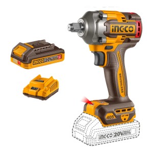 Llave Impacto 20v 405nm 1/2 + Accesorios Ingco Ciwli20455