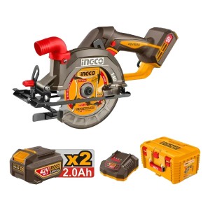 Sierra Circular A Bateria 42v 140mm 2bat Csli4214012 Ingco