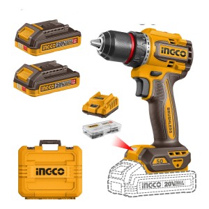 Taladro Atornillador 50nm Acce + Valija Ingco Cdli205062
