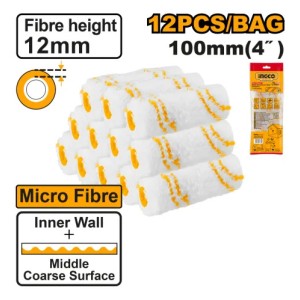 Set 12pcs Repuesto Para Rodillo 4 12mm Ingco Hrc560412