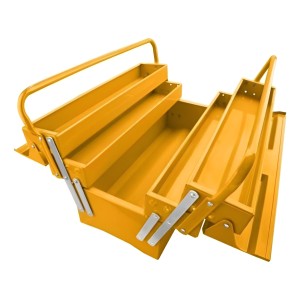 Caja De Herramientas Metalica Ingco Htb02 Amarillo