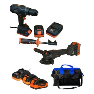 Combo Pro Black Series Amoladora + Atornillador Lusqtoff