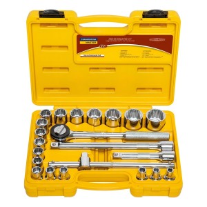 Juego Dados 22 Piezas Encastre 1/2'' Tramontina Master - Fc