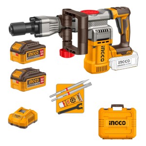 Martillo Demoledor 20v 16j 35mm Ingco Accesorios Cdbli203582