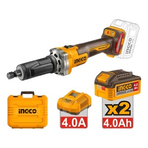 Amoladora Recta A Bateria 20v 6mm +5 Puntas Ingco Cdgli20012