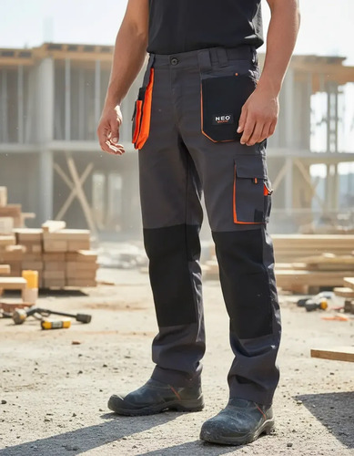 Pantalon De Trabajo Cargo Industrial Reforzado Bolsille- Lnf - Imagen 2