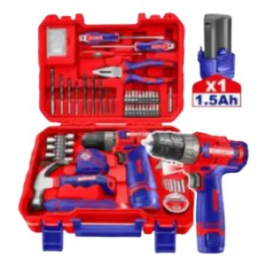 Taladro Atorn.12v Set 96pcs C/caja Eedk091 Emtop