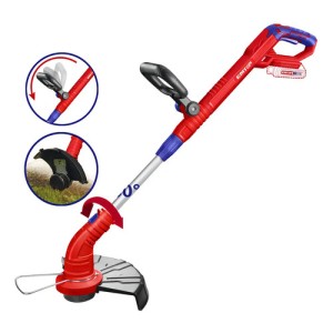 Bordeadora Orilladora A Batería Emtop De 20v Extensible Rojo