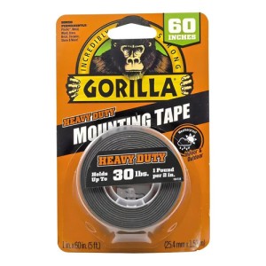 Cinta Gorilla Montaje Doble Cara Negra 25.4mm X 1.52mt