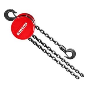 Aparejo Manual Cadena Emtop Ecbk110 1 Tonelada 3m