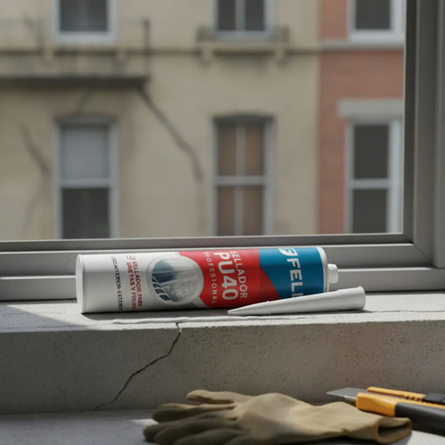 Sellador Poliuretánico Pu40 Pintable Blanco 300ml - Lnf - Imagen 3