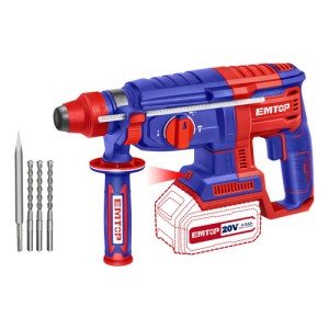 Rotomartillo Inalámbrico 20v Brushless Sds Plus Emtop