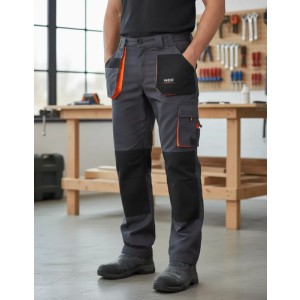 Pantalon De Trabajo Cargo Industrial Reforzado Bolsille- Lnf