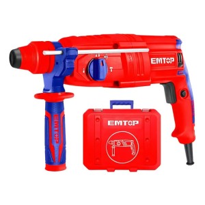 Rotomartillo Emtop 800w 3 Brocas Y 2 Cinceles Febo