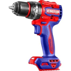 Taladro Atornillador Percutor A Bateria 20v S/bat Emtop