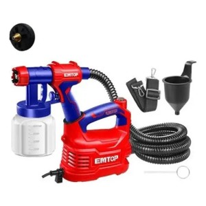 Máquina Pistola Equipo Pintar Hvlp 550w Pico De Bronce Emtop