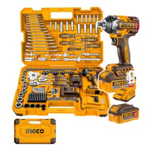 Kit 172 Herramientas Combinadas Llave A Bateria 20v Ingco