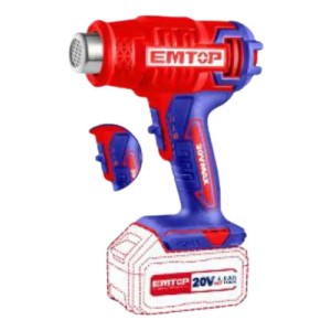 Pistola Calor S/bat.20v Ehgn20021 Emtop Rojo