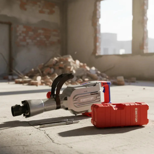 Martillo Demol.1700w (16kg) Edbrh1701 Emtop Rojo - Imagen 3
