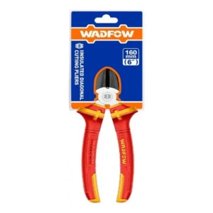 Alicate De Corte Diagonal Aislado Wadfow De 16 Cm, Color Rojo
