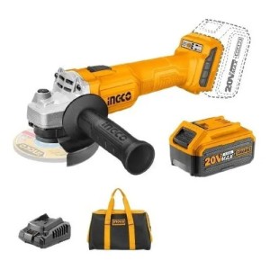 Kit Amoladora+2 Bat+cargador Cagli201572r Y Bolso Ingco