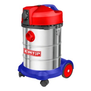 Aspiradora Seco Humedo 1400 W 30lts Emtop Evcr1401 Plateado